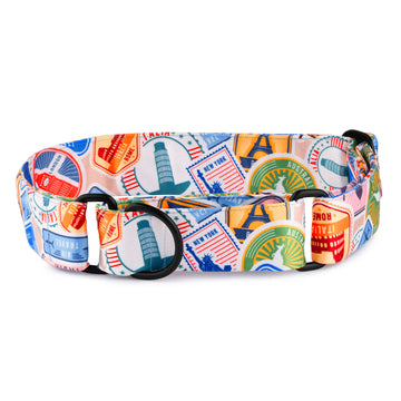 The Wanderlust Martingale Dog Collar With QuickLink
