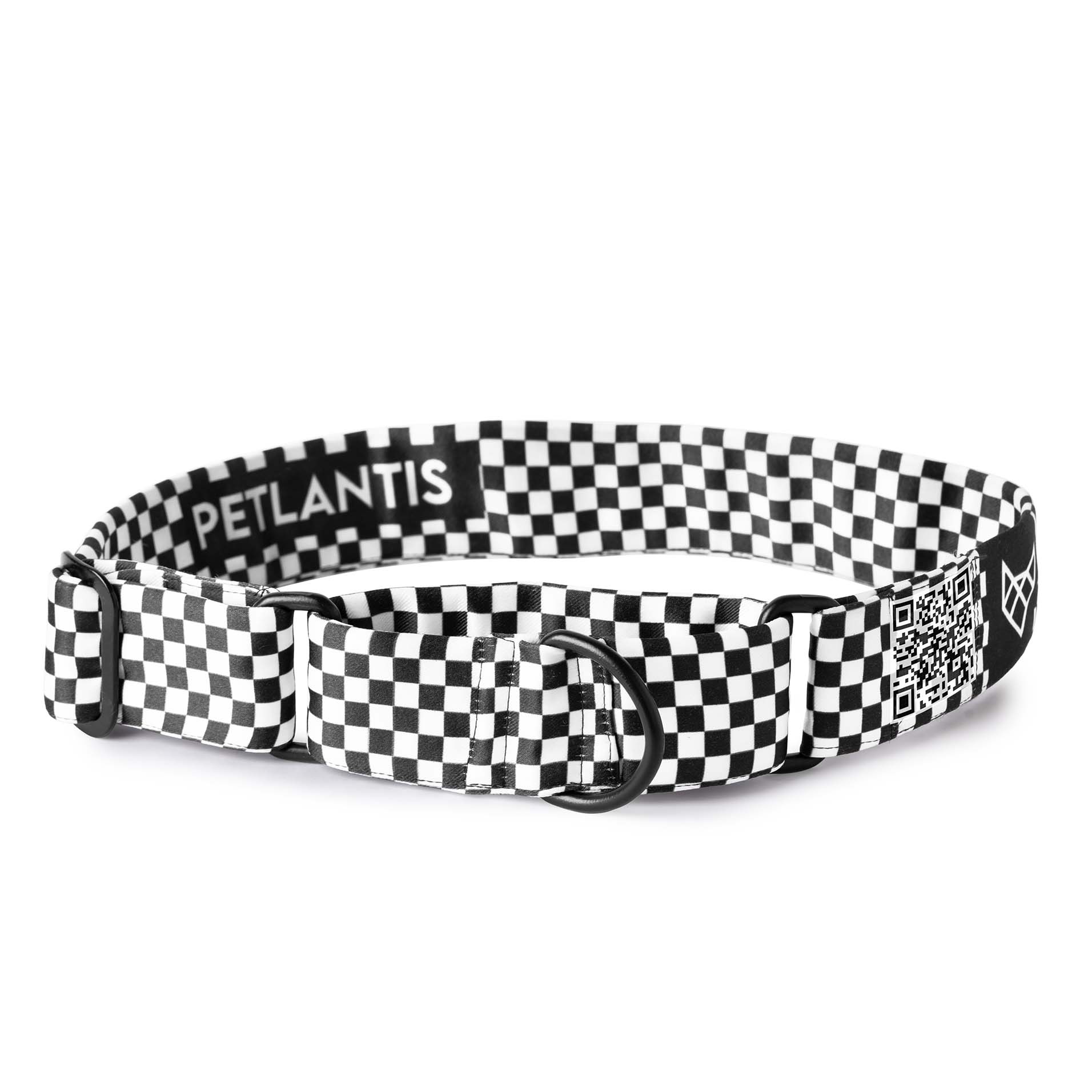 The Checkered Path Martingale Dog Collar With QuickLink