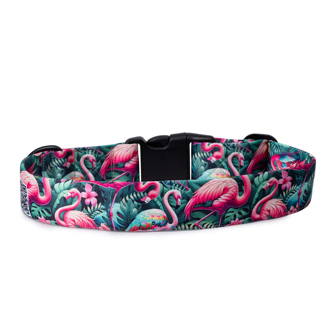 The Flamingo Oasis Buckle Dog Collar With QuickLink
