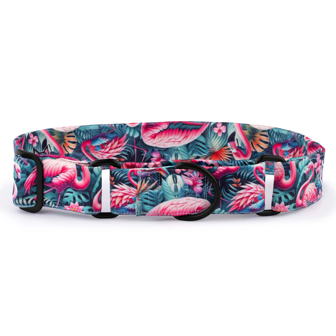 The Flamingo Oasis Martingale Dog Collar With QuickLink