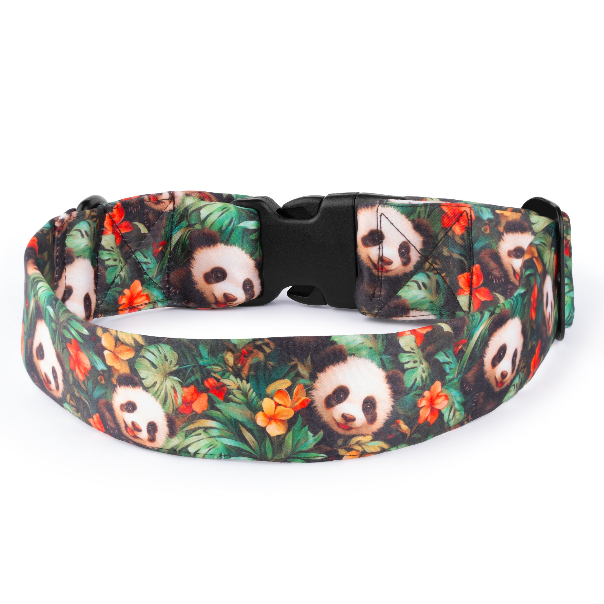 The Panda Haven Buckle Dog Collar With QuickLink