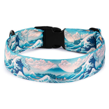 The Wave of Kangawa Buckle Dog Collar With QuickLink