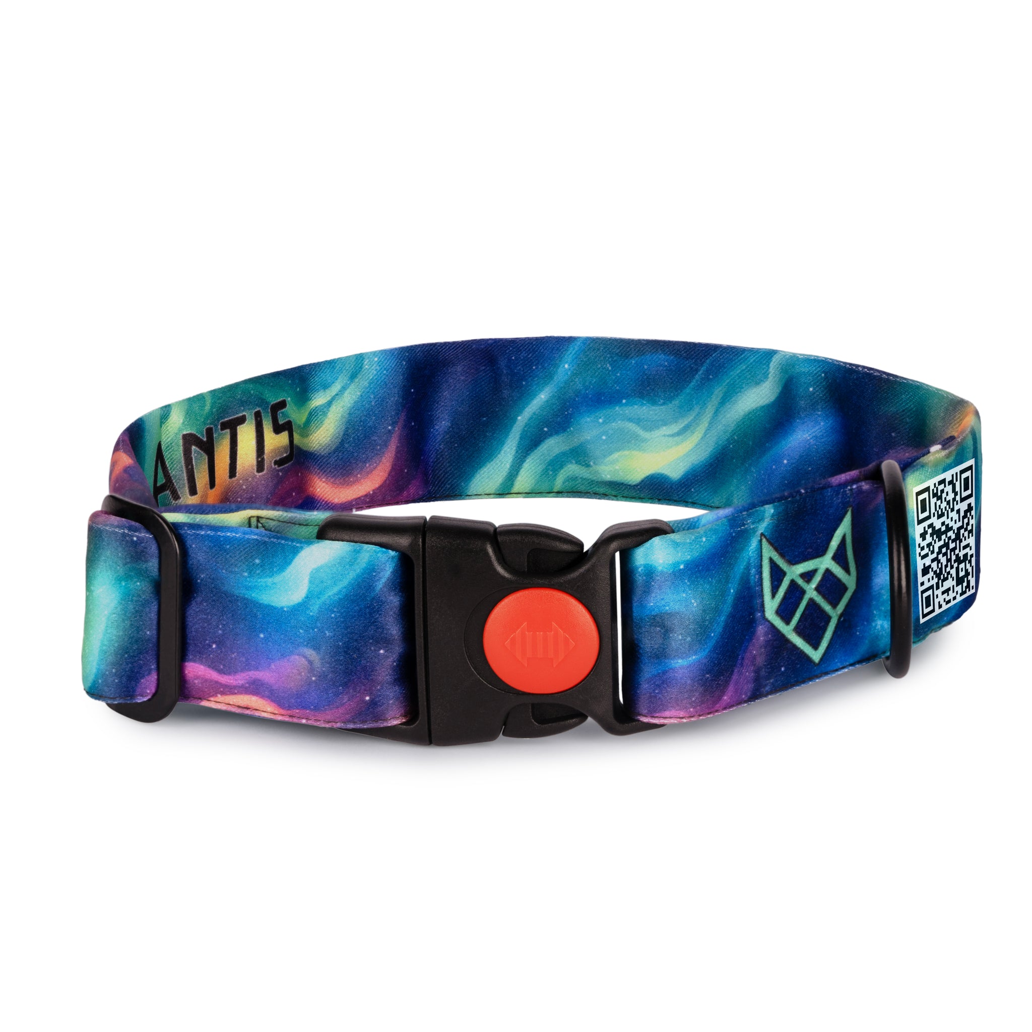 The Cosmic Drift Lights Buckle Dog Collar With QuickLink