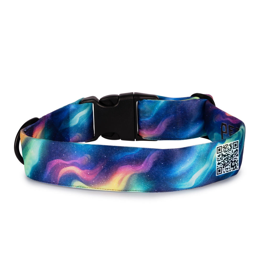 The Cosmic Drift Lights Buckle Dog Collar With QuickLink