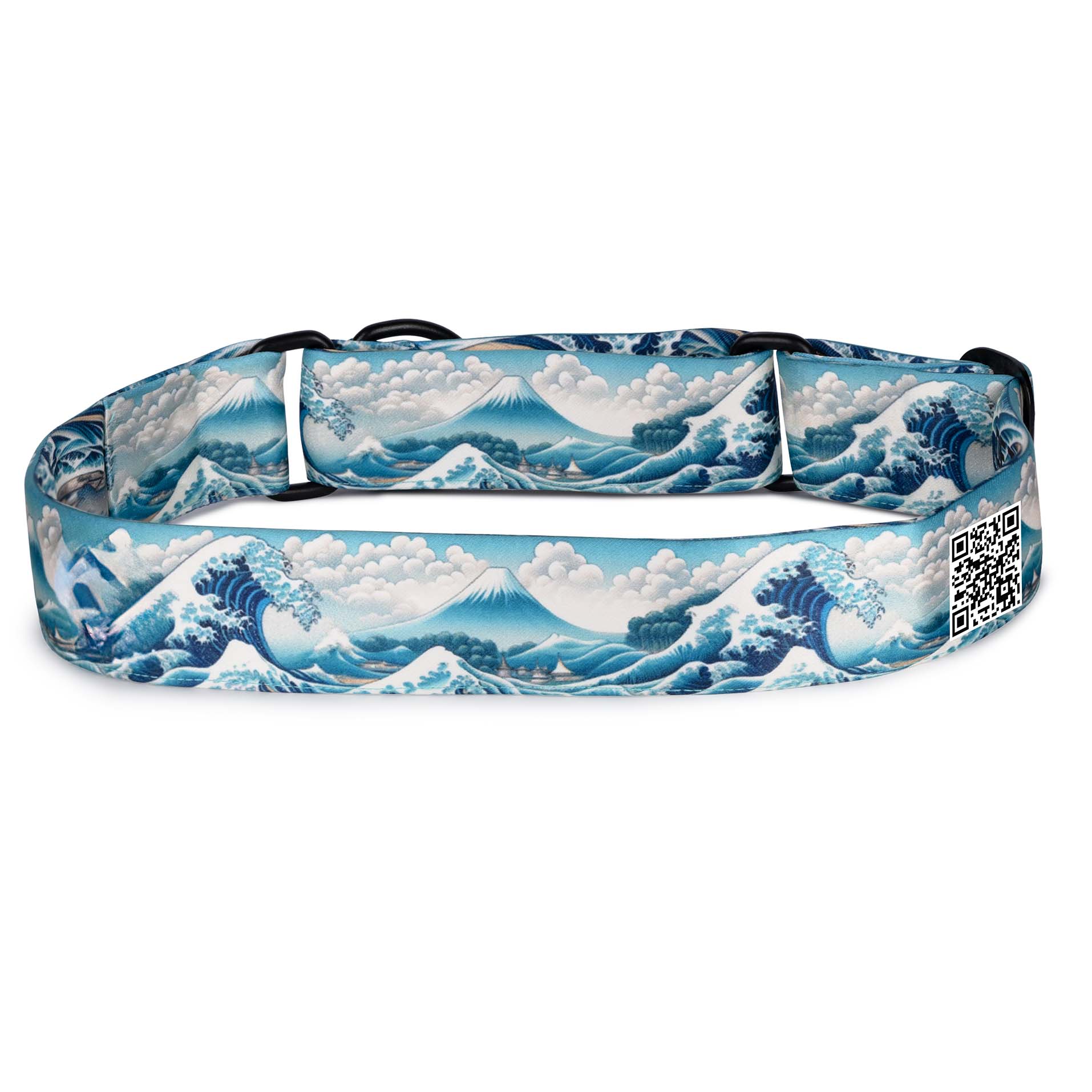 The Wave of Kangawa Martingale Dog Collar With QuickLink